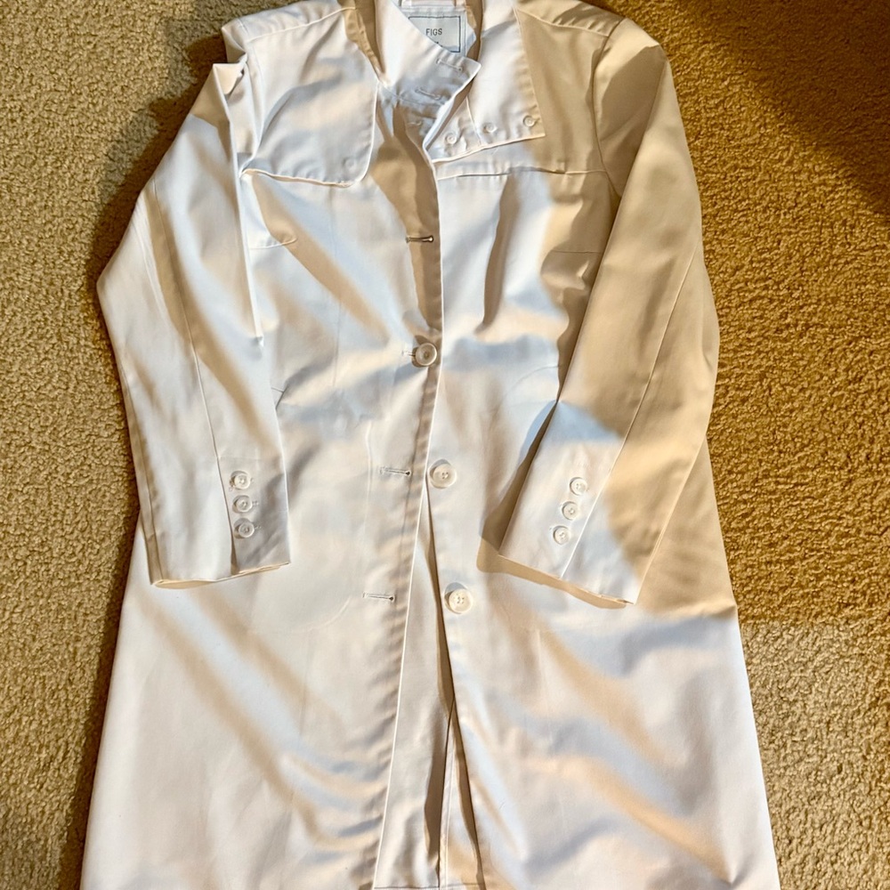 White Women's Coat - Picture 2 of 2
